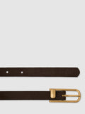 Reiss suede belt chocolate plain design 71cm, UK version