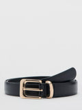 Mango polished buckle belt regular width, imported from the UK