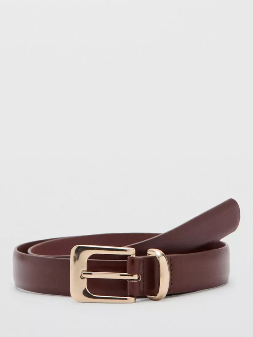 Mango Polished Buckle Regular Width Belt