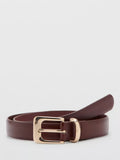 Mango Polished Buckle Regular Width Belt