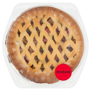 ASDA Rhubarb Pie baked dessert pastry case - British product