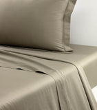 Yves Delorme Triomphe Kaki flat sheet 240x295cm, imported from the UK