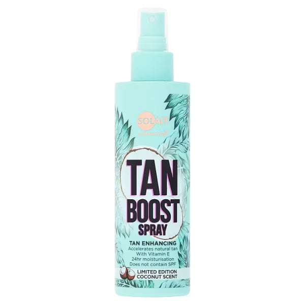 Solait Tan Boost Spray natural tan accelerator 200ml (British brand)