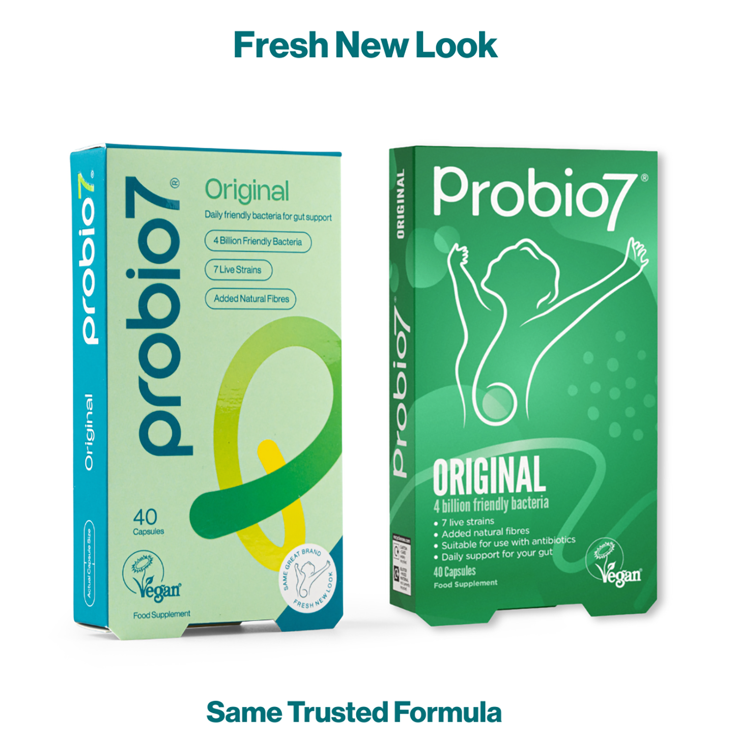 Probio7 Original Probiotic supplement 40 Capsules, imported from the UK