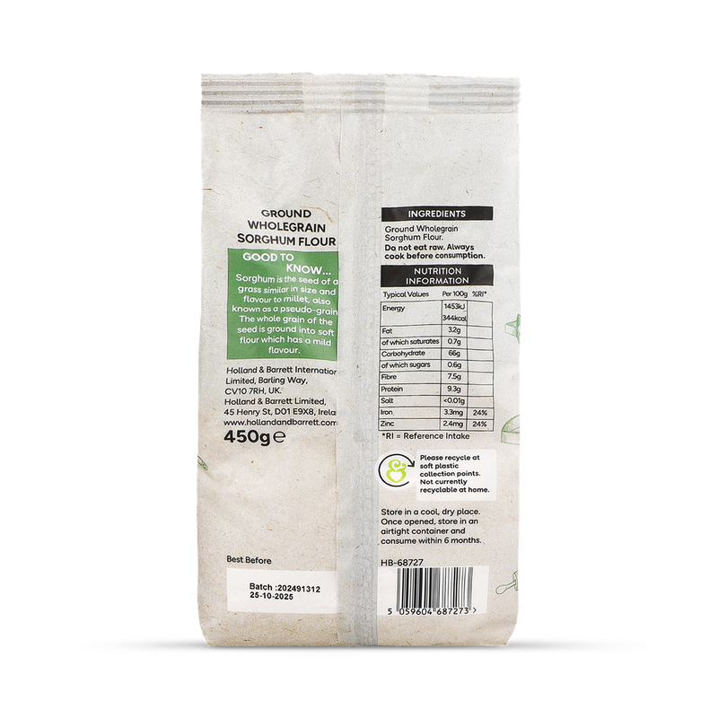 Holland Barrett Sorghum Flour 450g