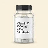 Holland & Barrett Vitamin C & Zinc supplement 60 tablets, UK version