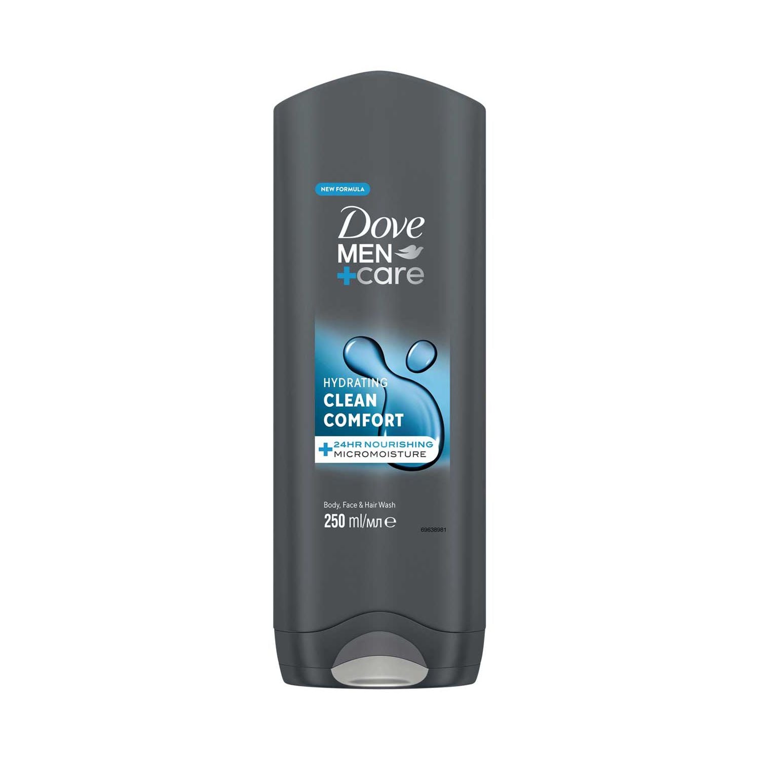 Dove Men+Care Hydrating Body Wash Clean Comfort 250ml - British product