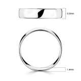 Costco Classic Court wedding ring 18ct white gold 5.0mm (British brand)