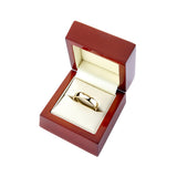 18ct yellow gold luxury court wedding ring 6mm (British brand)