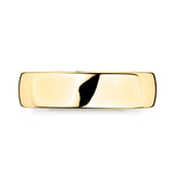 18ct yellow gold luxury court wedding ring 6mm (British brand)