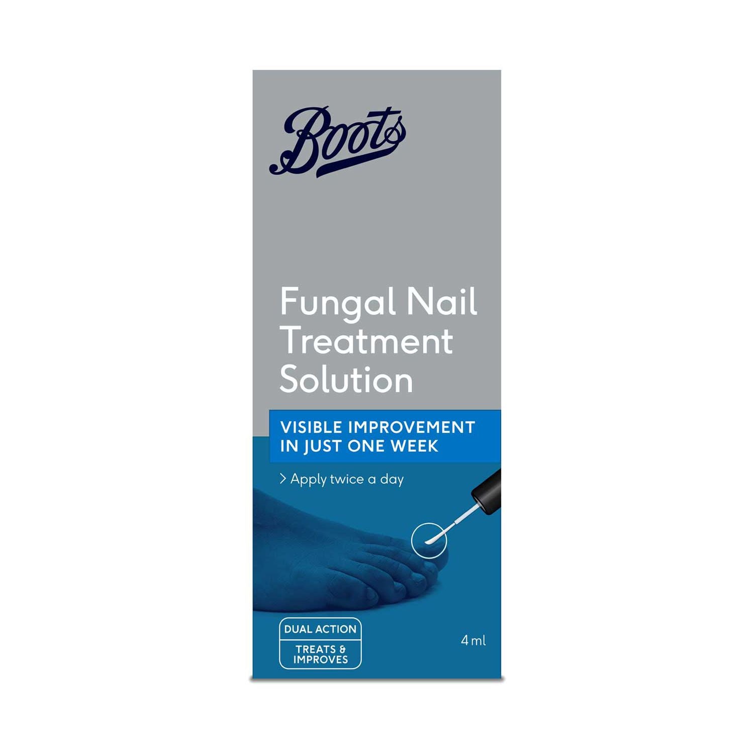 Boots Footcare fungal nail treatment solution 4ml - British product