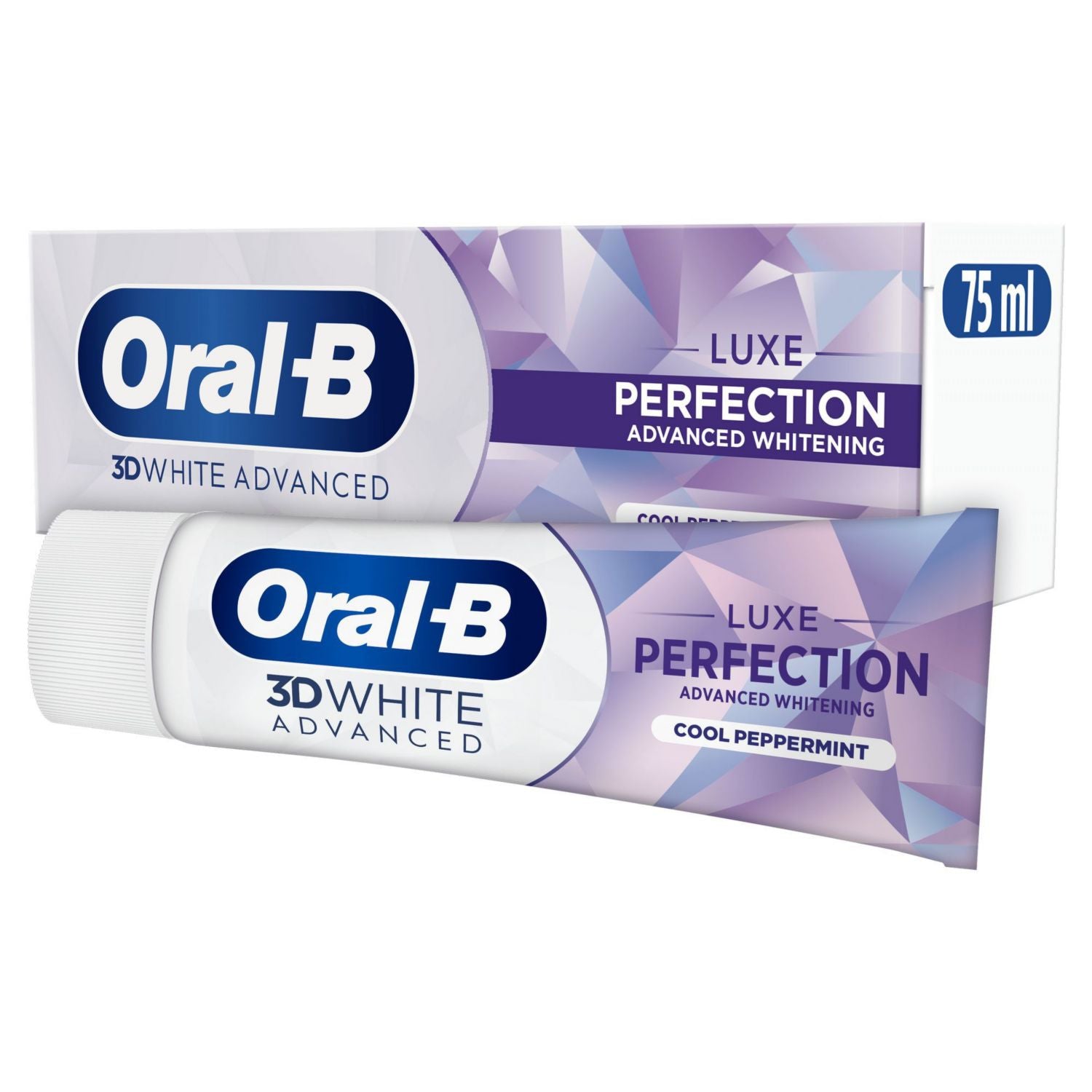Oral-B 3D White Luxe Perfection toothpaste 75ml, imported from the UK