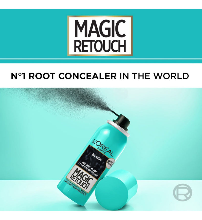 L'Oreal Magic Retouch black root touch up spray 75ml (British brand)