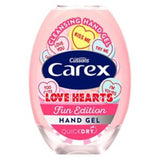 Carex cleansing hand gel Love Hearts 50ml - British product
