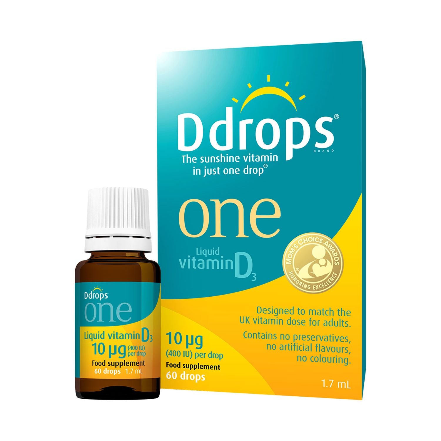 Ddrops One Liquid Vitamin D3 10g - British product