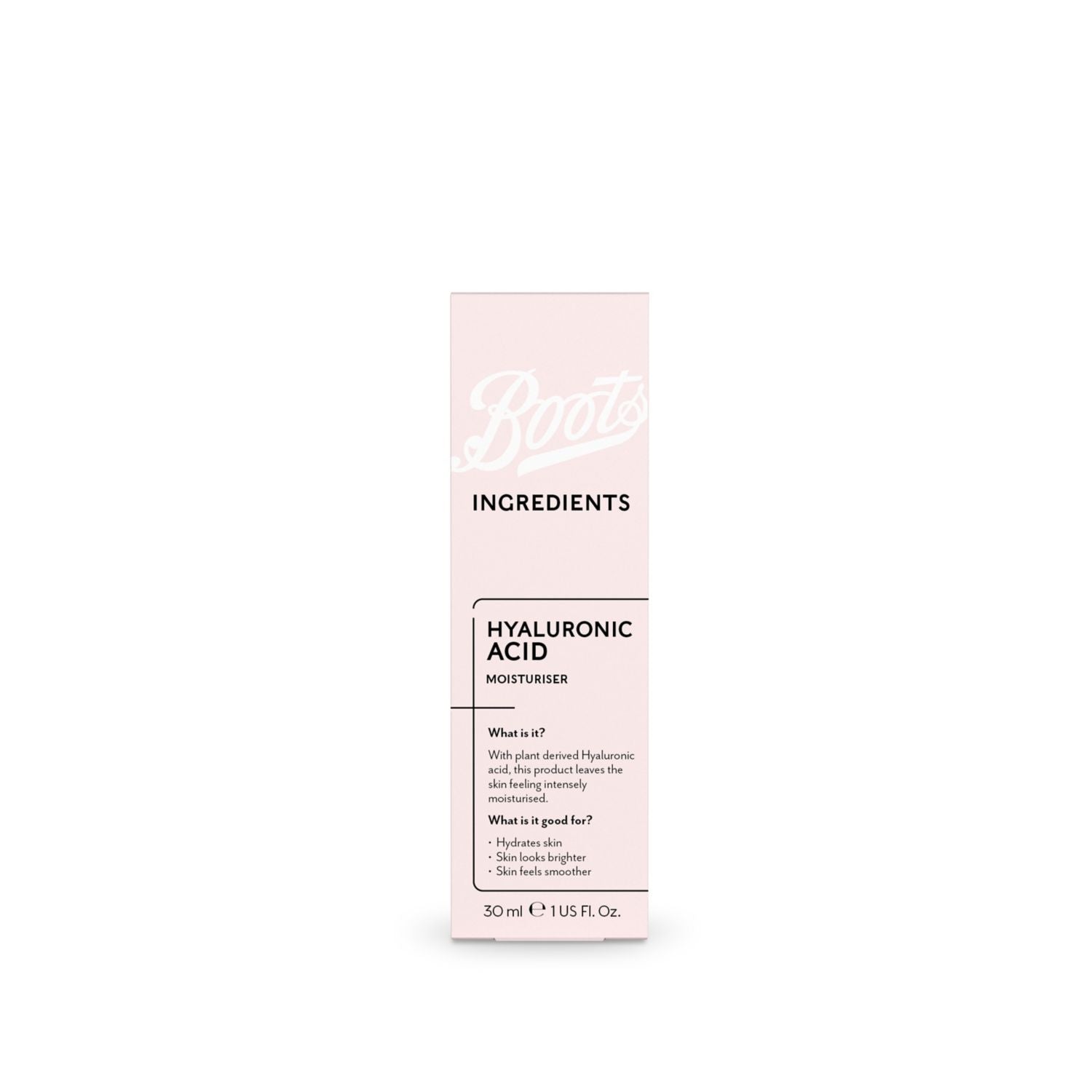 Boots Ingredients Hyaluronic Acid Moisturiser 30ml - British product
