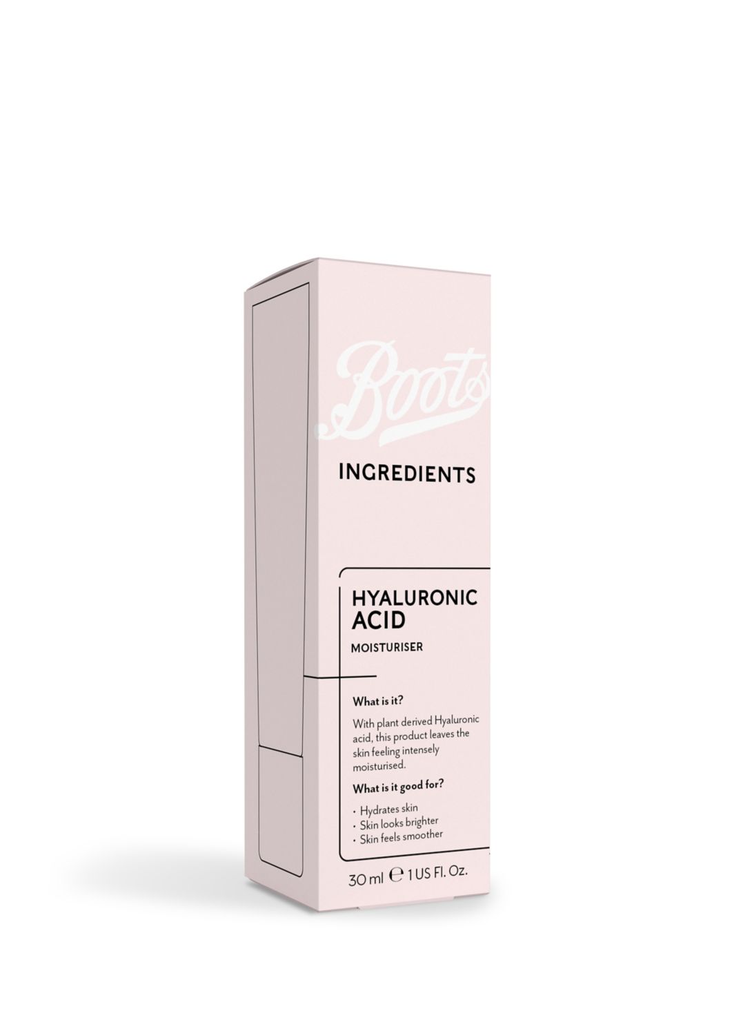 Boots Ingredients Hyaluronic Acid Moisturiser 30ml - British product