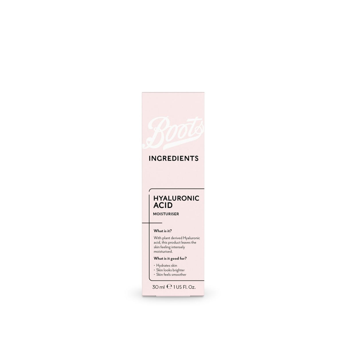 Boots Ingredients Hyaluronic Acid Moisturiser 30ml - British product