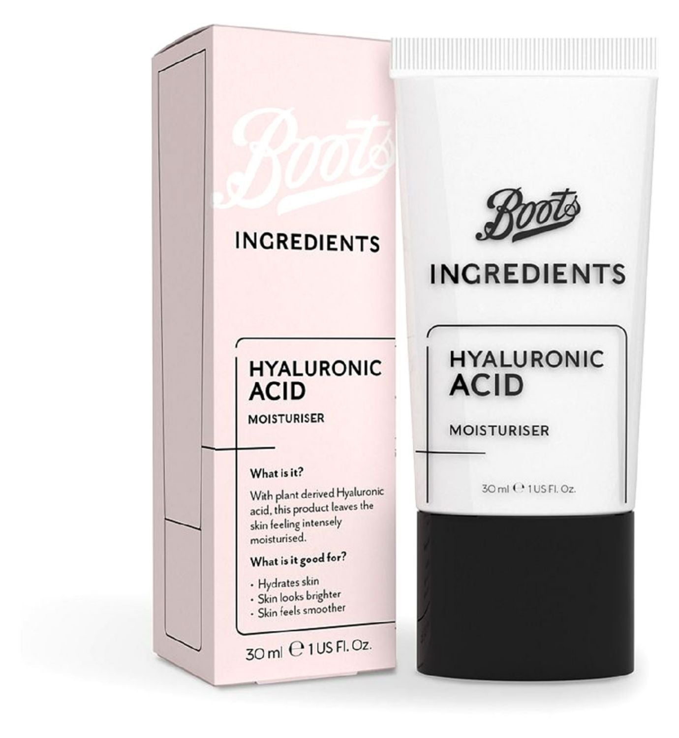 Boots Ingredients Hyaluronic Acid Moisturiser 30ml - British product