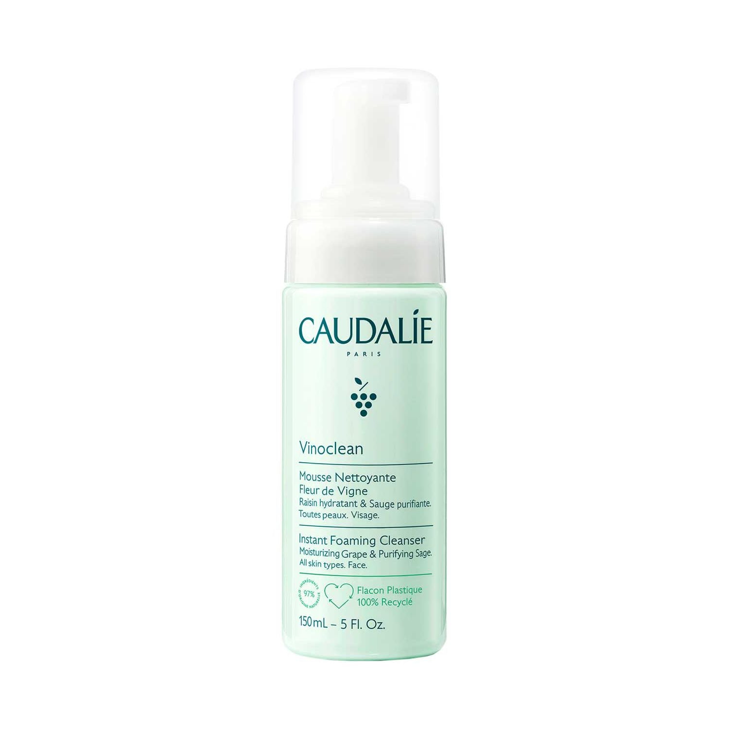 Caudalie Vinoclean Gentle Foam Cleanser 150ml - British product