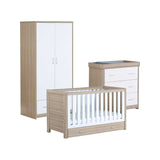 Babymore 3 Pieces Room Set Oak White - British product