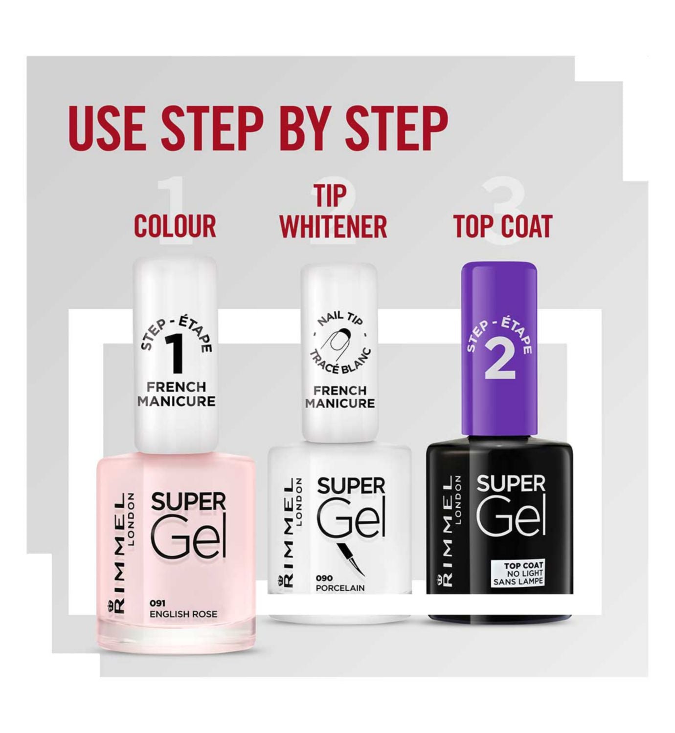 Rimmel Super Gel nail polish English Rose 091 - British product
