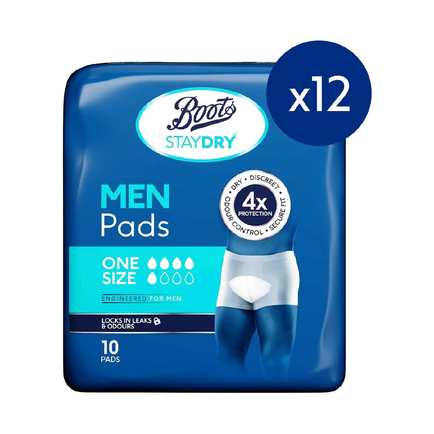 Boots Staydry Men Extra Pads 120 pads bundle - British product