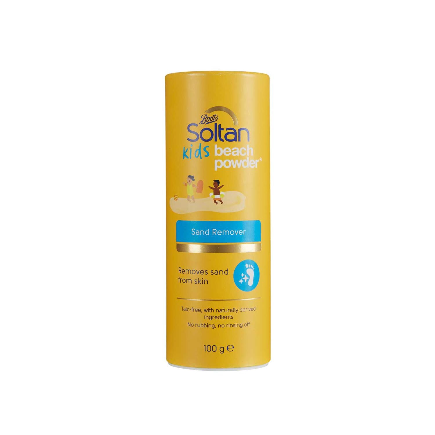 Soltan Kids Beach Powder 100g container for sand removal (British brand)
