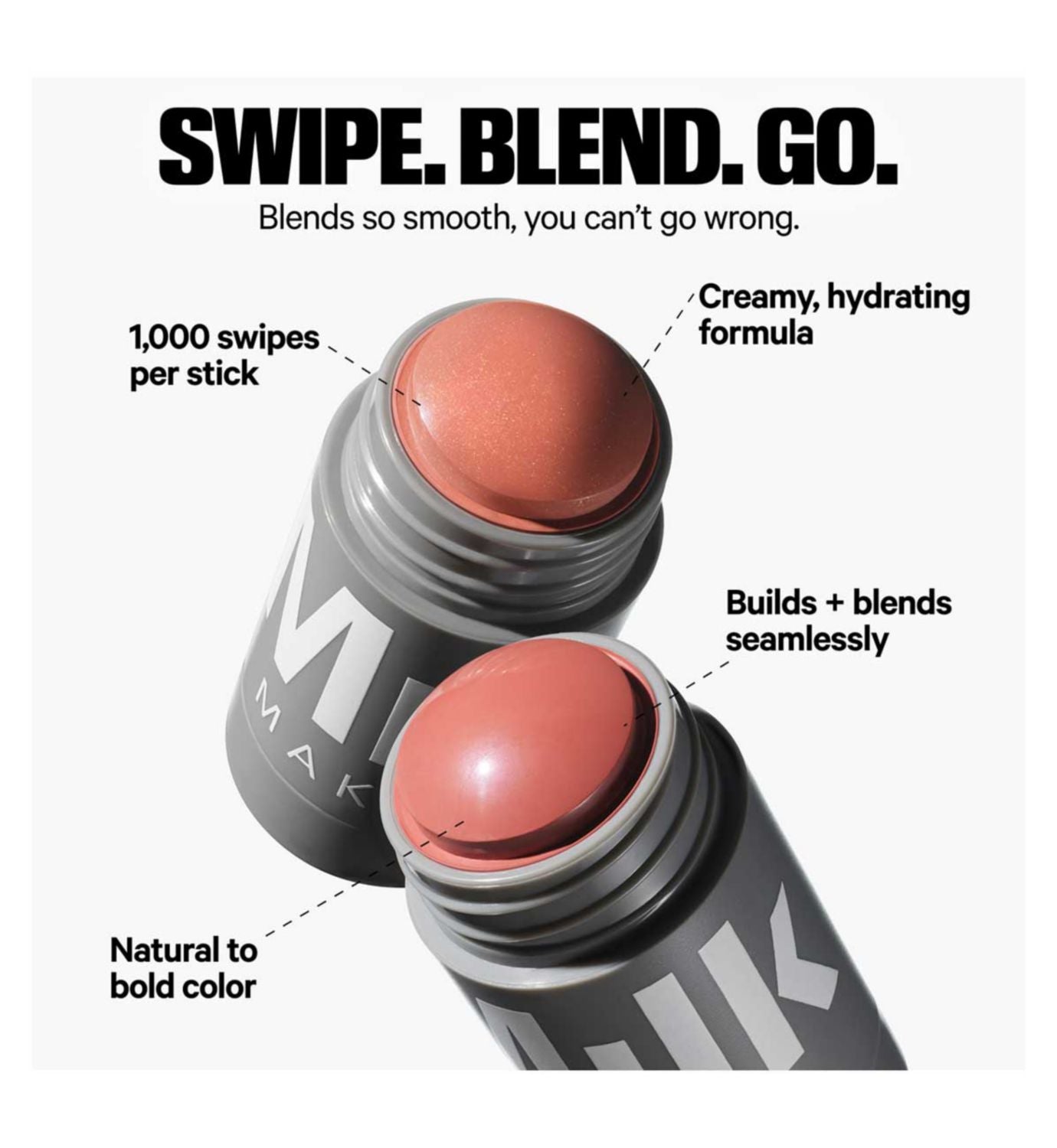 Milk Makeup multi-use lip cheek cream stick 6g, imported from the UK