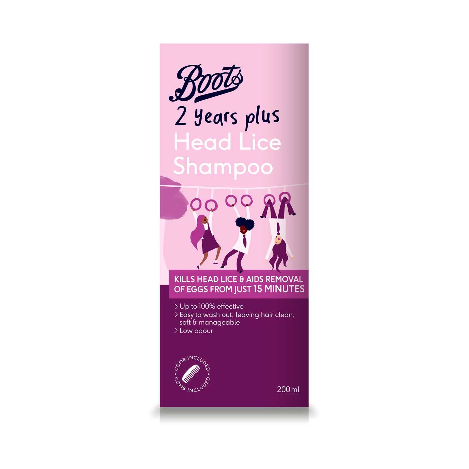 Boots head lice shampoo 200ml - British product