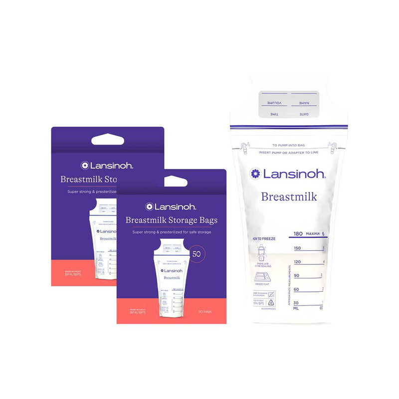 Lansinoh milk storage bags 100 count (British brand)