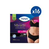 Tena Silhouette Plus incontinence pants medium low waist black, UK version