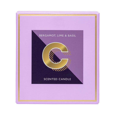 Boots Landon Tyler Alphabet Candle Letter C Bergamot Lime Basil Candles 140g- Buy online at McGrocer