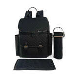 My Babiie black quilted backpack changing bag (British brand)
