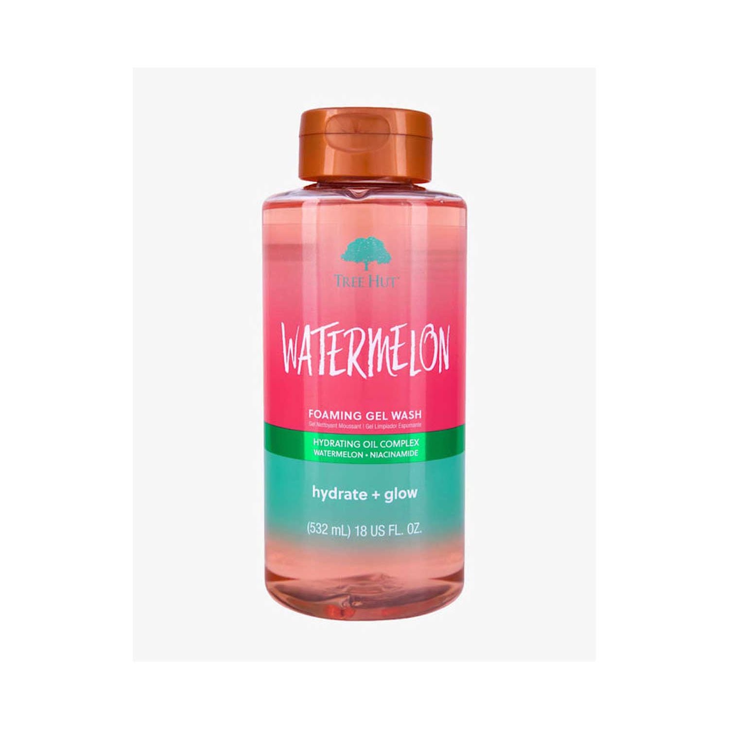 Tree Hut foaming gel body wash Watermelon 532ml, imported from the UK