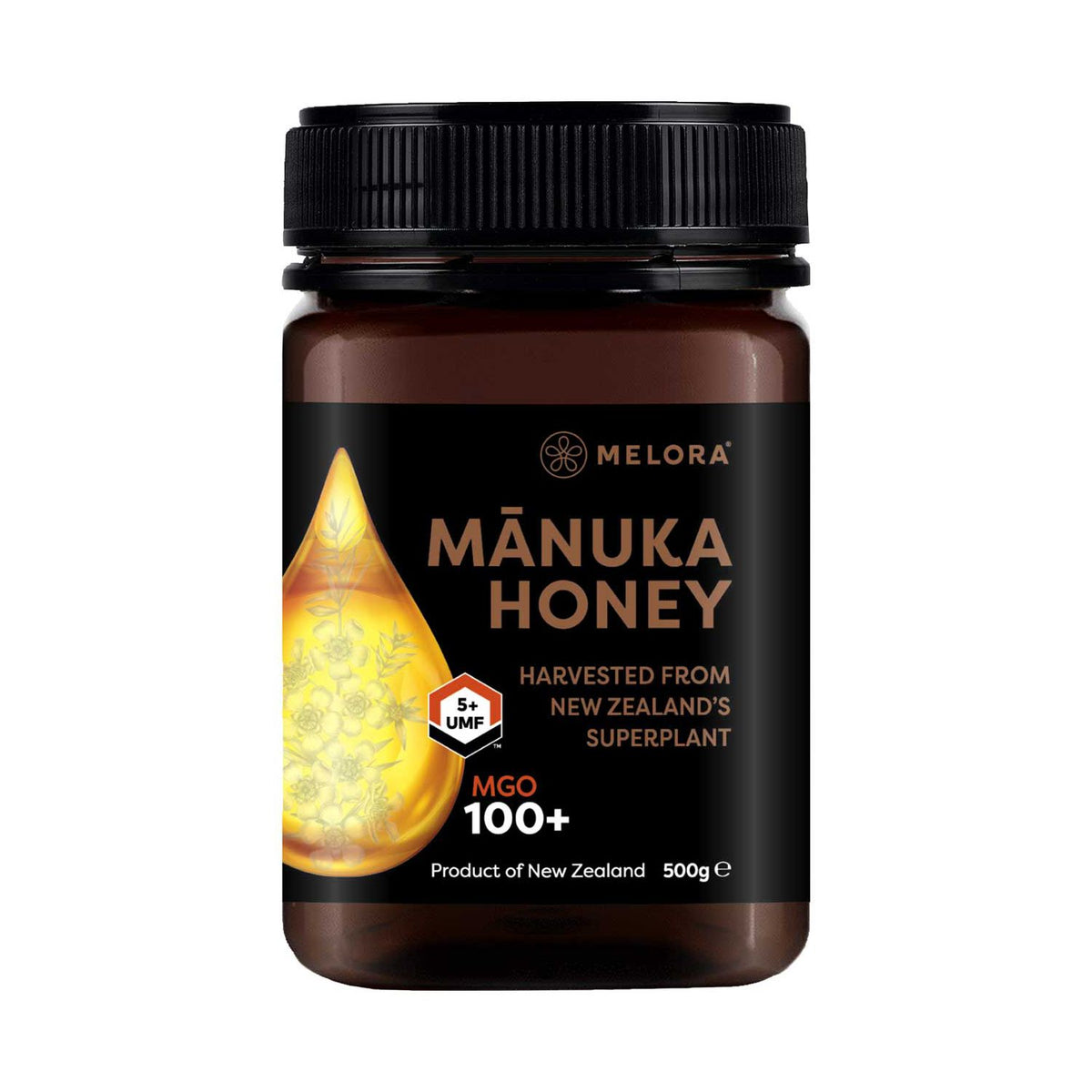 Melora Manuka Honey MGO 100+ UMF 5+ 500g (British brand)