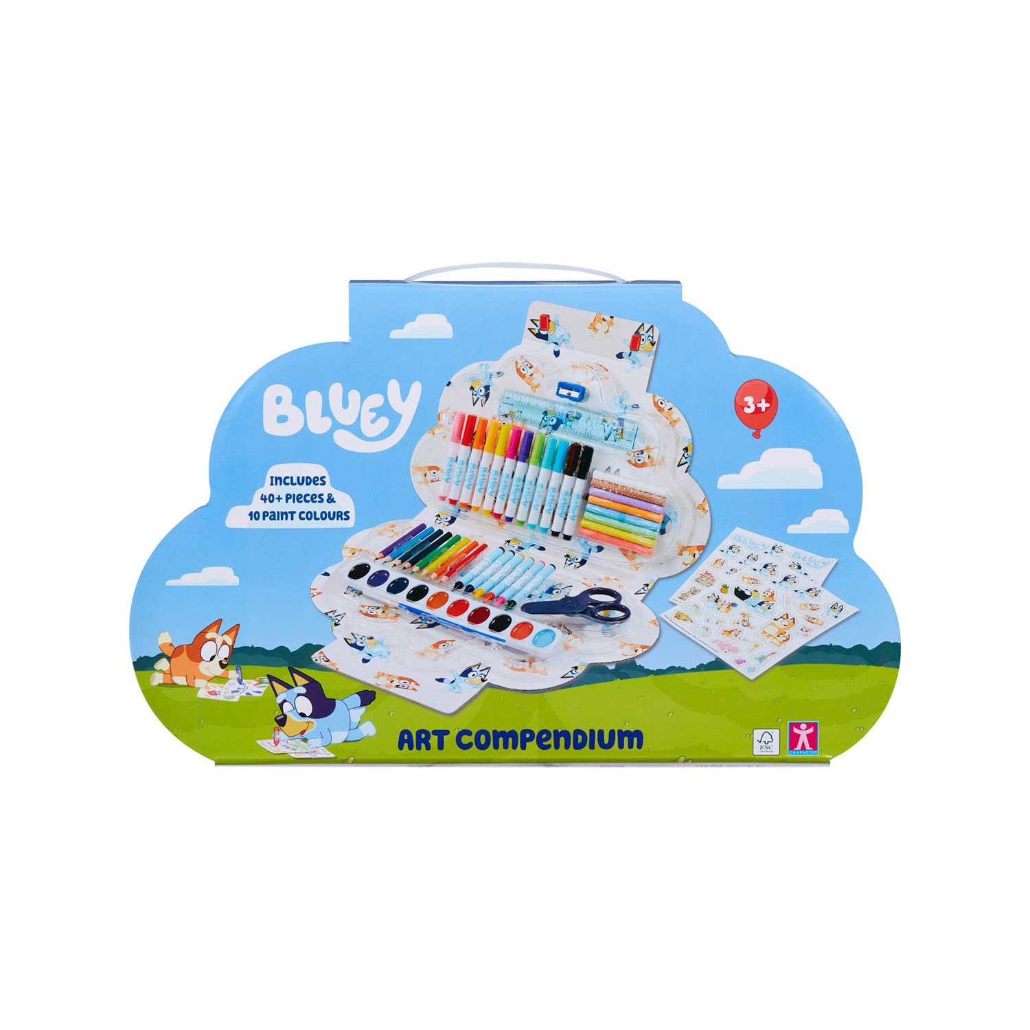 Character Bluey art compendium art set, imported from the UK