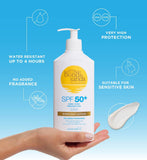 Bondi Sands SPF50+ sunscreen lotion value pump pack 500ml, UK version