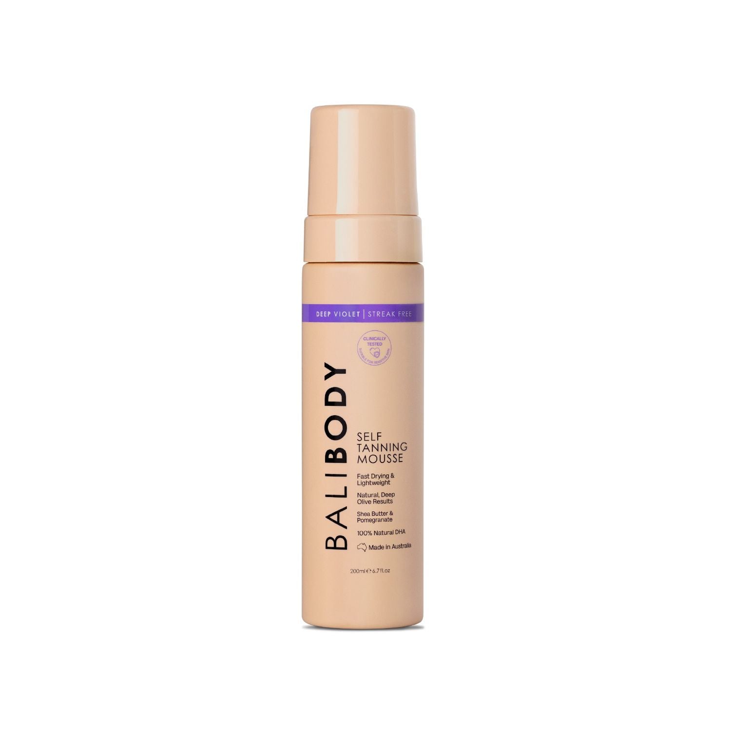Bali Body deep violet self tanning mousse 200ml - British product