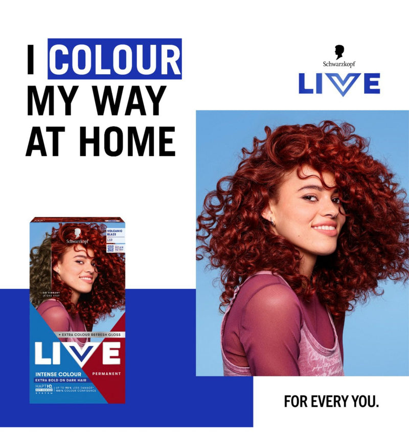 Schwarzkopf L68 Volcanic Blaze hair dye - British product
