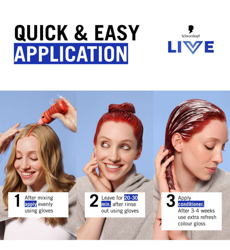Schwarzkopf L68 Volcanic Blaze hair dye - British product
