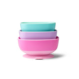 Nuby suction bowls 3-pack set, imported from the UK