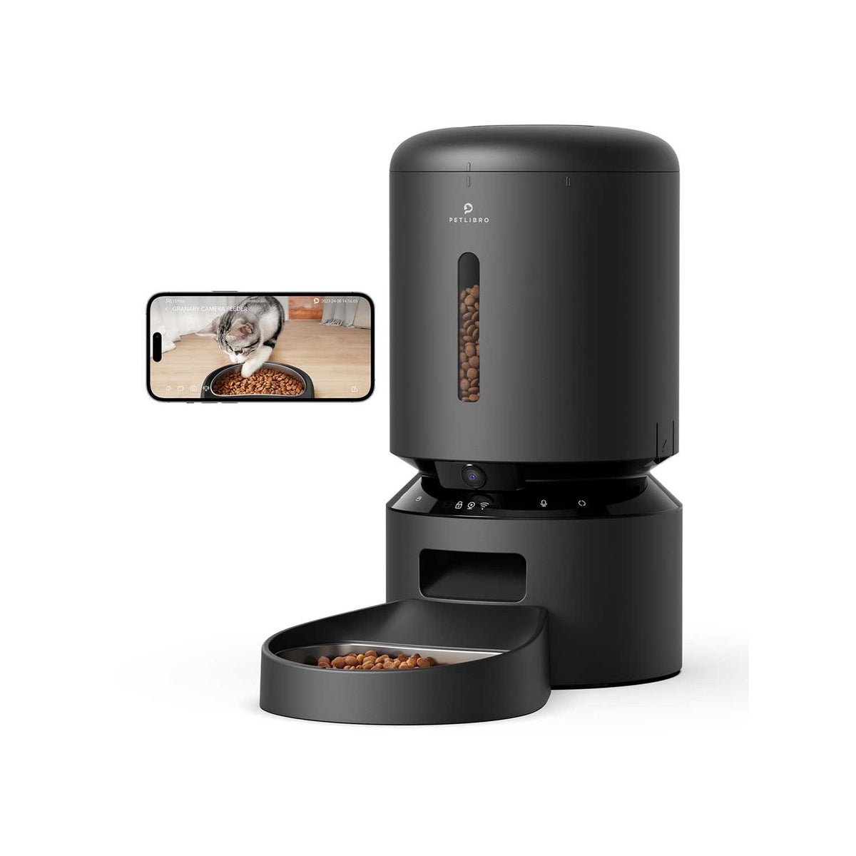 PETLIBRO Granary Camera automatic pet feeder black (British brand)