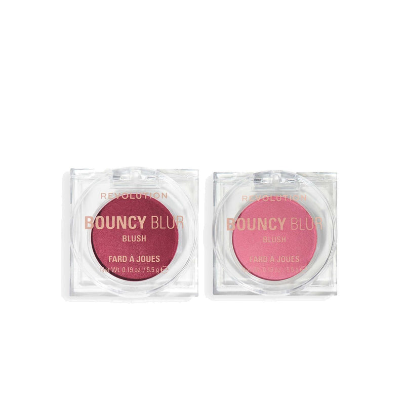Revolution Bouncy Blur Blush Duo Berry Rose 6g each (British brand)