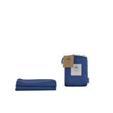 Panda bamboo fitted sheet Super King Navy - British product