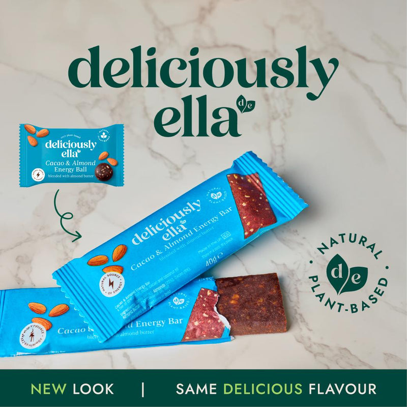 Deliciously Ella Cacao & Almond energy bar 50g (British brand)