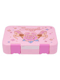 Smiggle pink wildflower medium bento lunchbox with compartments - British product