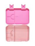 Smiggle pink wildflower medium bento lunchbox with compartments - British product