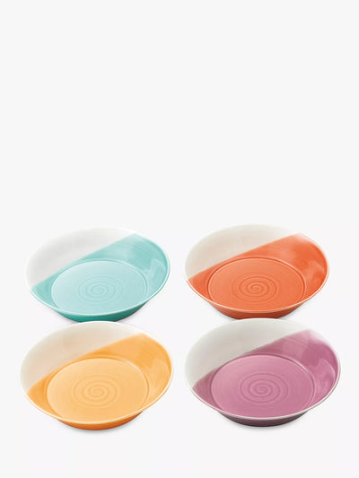 John Lewis Royal Doulton 1815 Bright Colours Porcelain Pasta Bowls, Set of 4, 22.5cm, Assorted- Buy online at McGrocer