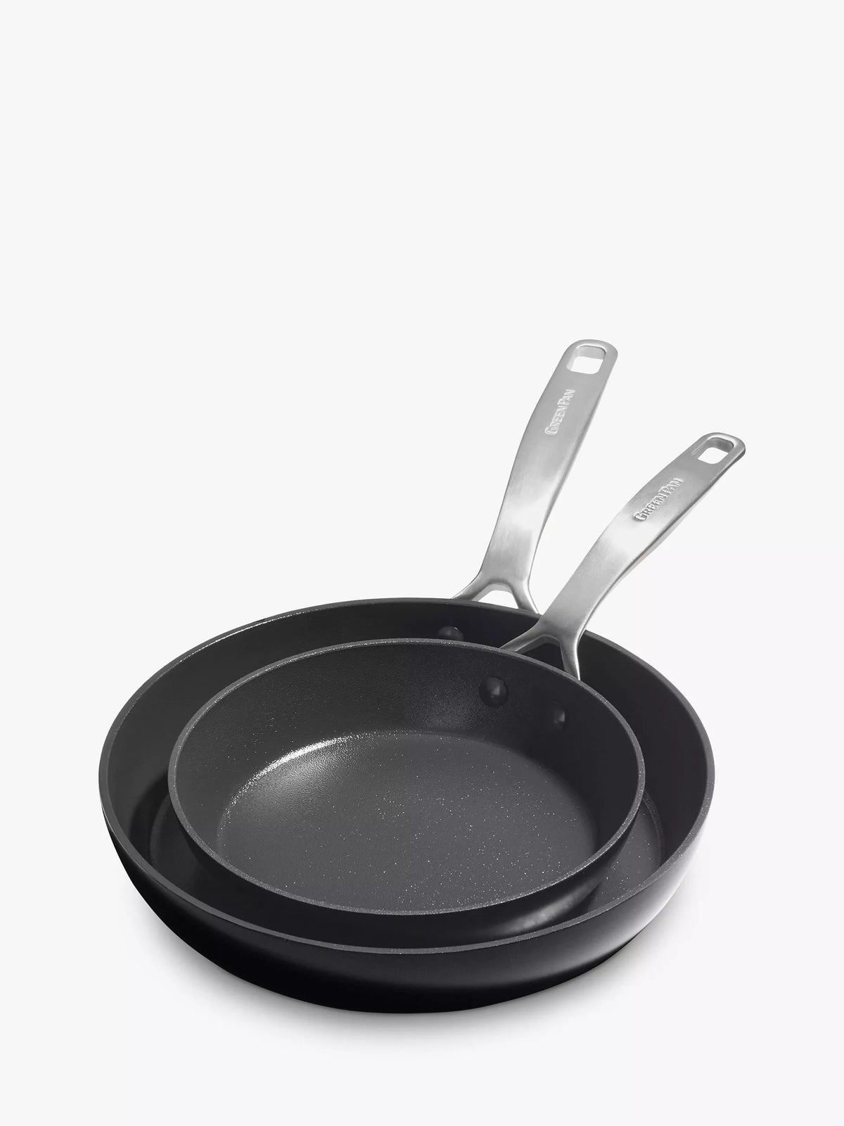 GreenPan ceramic non-stick frying pan set, 20cm and 28cm, UK version